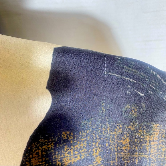 ZARA NWT WOMAN ROUND NECK PRINTED MIDI DRESS MULTICOLORED SIZE M - Picture 10 of 16